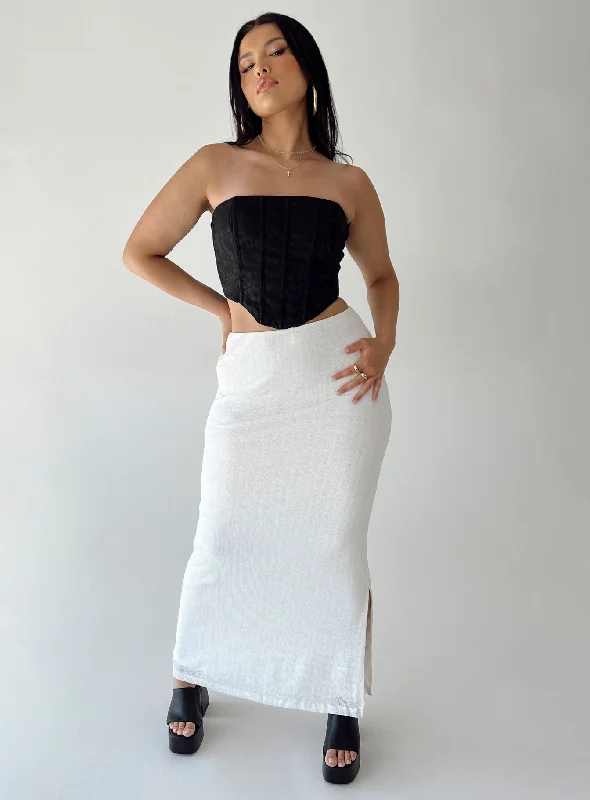 Maynard Maxi Skirt White